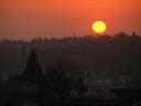 Sunset.